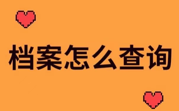 档案怎么查询